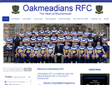 Tablet Screenshot of oakmeadians-rfc.com